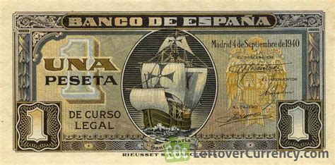 1 Spanish Peseta (Santa Maria) - Exchange yours for cash today