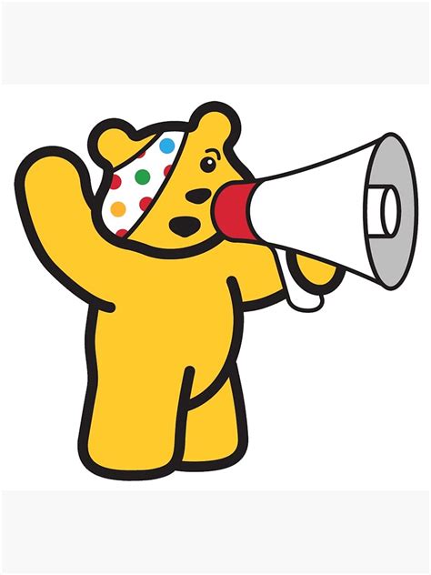 " Pudsey Bear - Children in Need - Made In Pudsey -Pudsey Bear" Metal ...