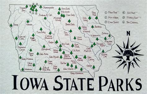 Printable Iowa State Parks Map State Parks Of Iowa Map Idaho Parks ...