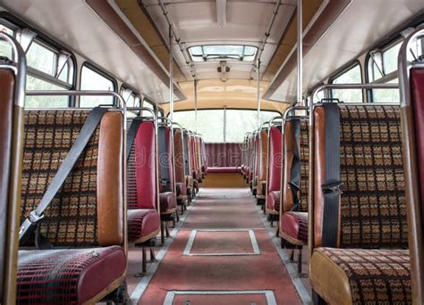 Inside of old bus stock photo. Image of vehicle, interior - 29294324