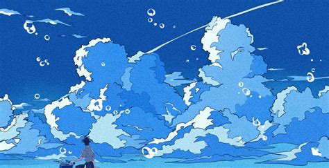 Blue Aesthetic Anime Desktop Wallpapers - Wallpaper Cave