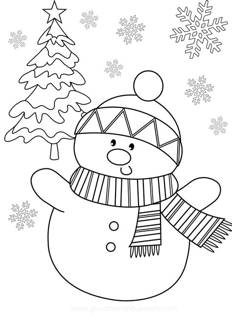 Free Printable Christmas Coloring Pages - Easy Fun for Everyone! — Good ...