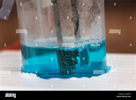 Copper chloride reaction hi-res stock photography and images - Alamy