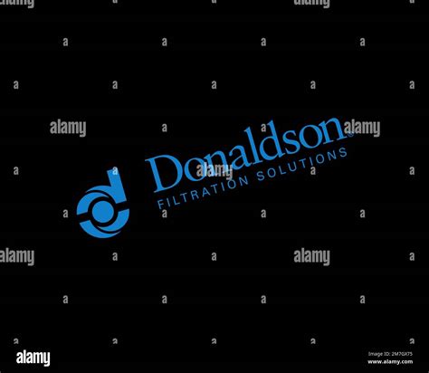 Donaldson Company, rotated logo, black background Stock Photo - Alamy