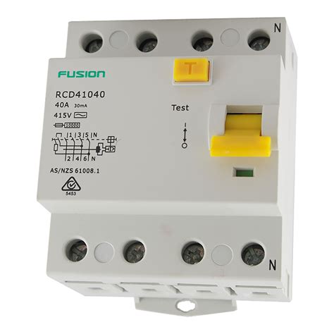 RCD Safety Switch 10kA 415V 40A 30mA | RCD Safety Switches, 4 Pole RCD ...