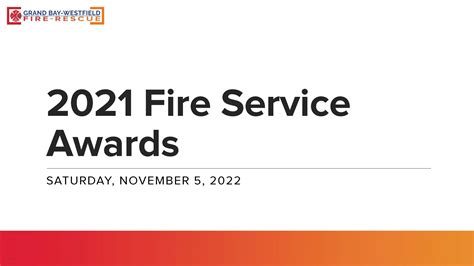 2021 Fire Service Awards - Grand Bay-Westfield