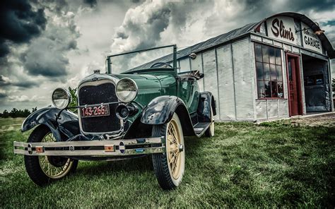 Wallpaper Ford classic car, vintage, grass 1920x1200 Picture, Image