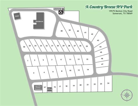 View Our Somerset, TX RV Park Map To Choose Your Site