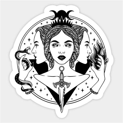 Hecate triple goddess -- Choose from our vast selection of stickers to ...