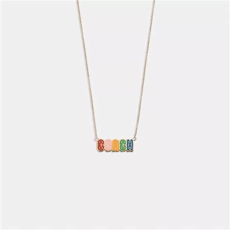 COACH® Outlet | Logo Retro Necklace