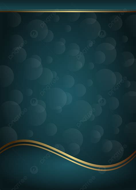 Blue Bubble Effect Background With Golden Stripes Book Cover Page ...