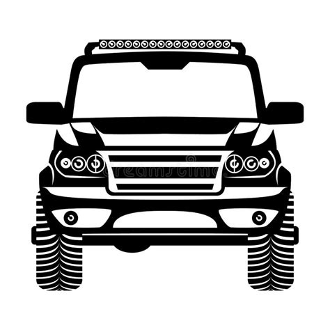 Car 4x4 Suv Logo Vector Illustration Stock Vector - Illustration of ...