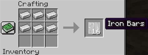 Iron bars in Minecraft