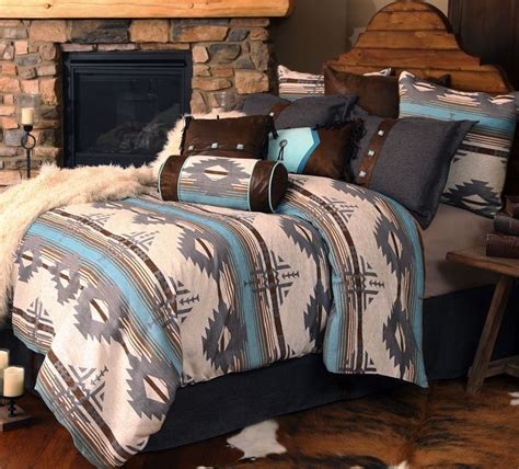 Dakota Blue Southwestern Bedding Set & Accessories | Western bedroom ...