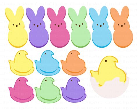 Peeps svg clipart peeps Cricut peeps peeps vector peeps | Etsy