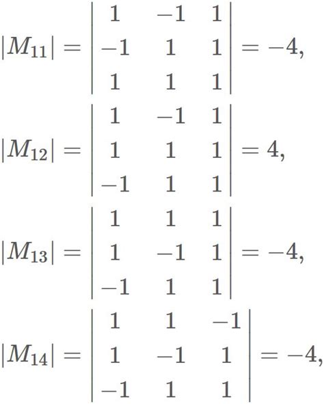 Inverse Of A 4x4 Matrix Example