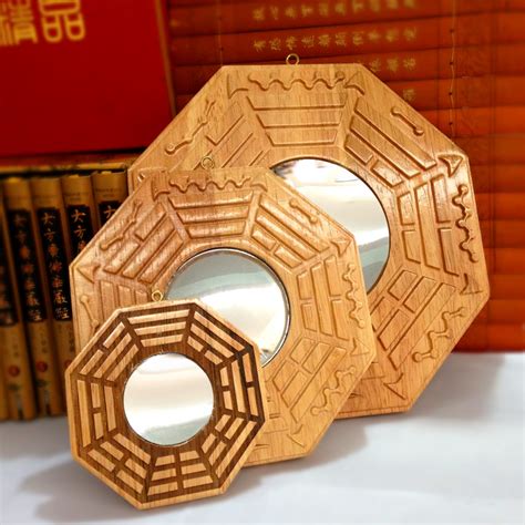 Free shipping Bagua mirror mahogany convex mirror concave mirror ...