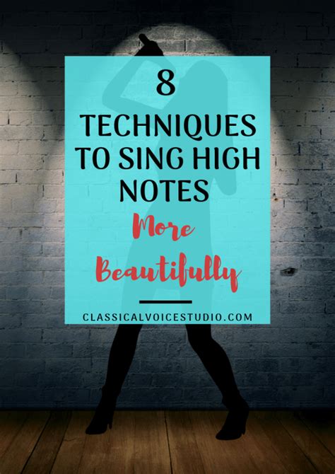 8 Techniques How to Sing High Notes - Classical Voice Studio | Learn ...