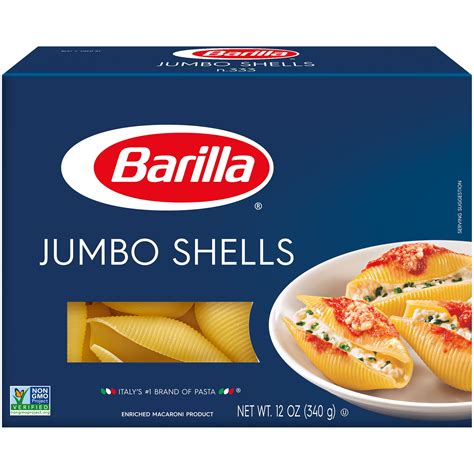 Barilla® Classic Blue Box Oven Pasta Jumbo Shells 12 oz - Walmart.com