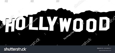 Hollywood Hills Sign Vector