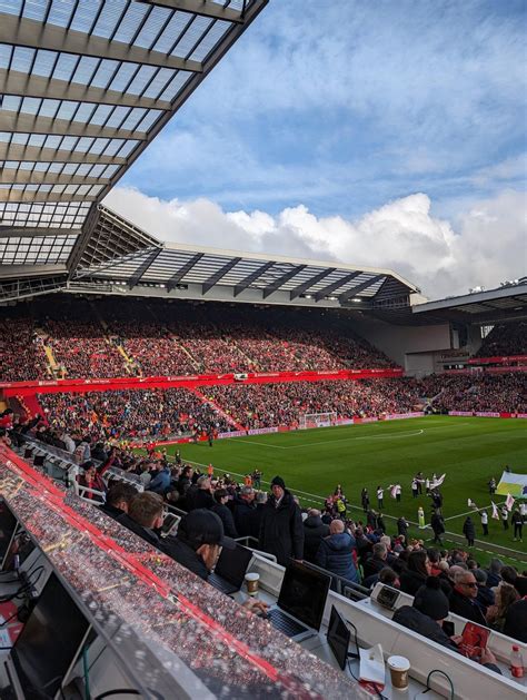 New Anfield Road stand finally looking full. Image credit to Neil Jones ...