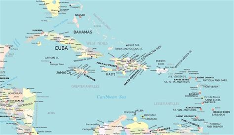 Caribbean Map Collection (Printable) - GIS Geography