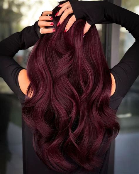 35 Splendid Dark Red Hair Color Ideas for 2024 | Kersen rood haar ...