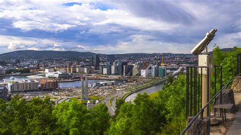 "Never far from nature" - Oslo's rising skyline as seen from Ekeberg ...