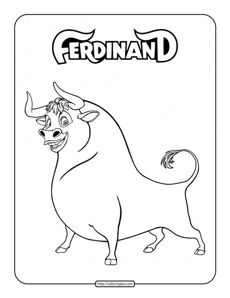 Ferdinand The Bull Coloring Pages - FletcherilSheppard