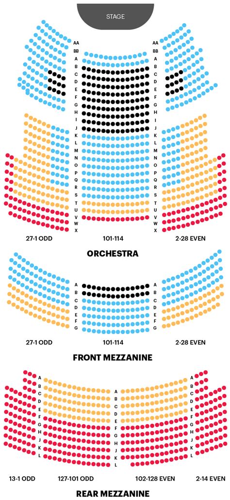 Majestic Theatre Seating Chart | The Phantom Of The Opera Guide ...