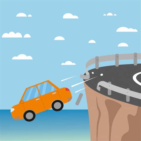 Car Drive Off Cliff Illustrations, Royalty-Free Vector Graphics & Clip ...