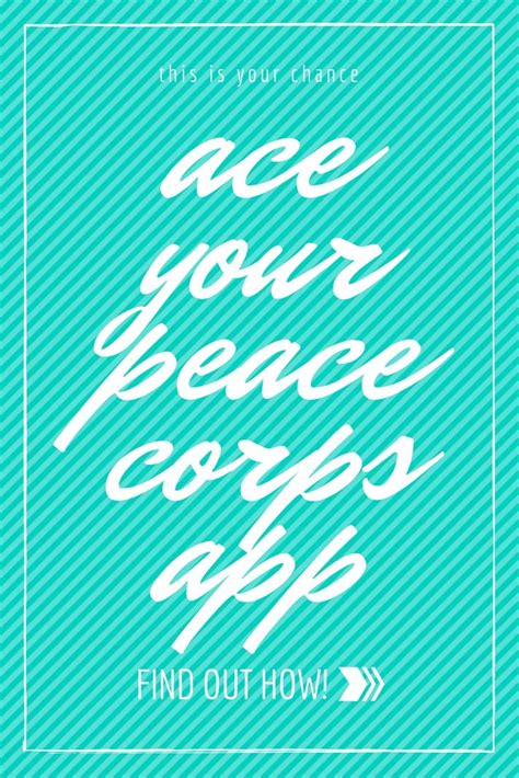 How to Ace Your Peace Corps Application - Phyllis On the Map | Peace ...