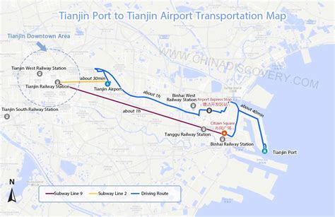 Tianjin Binhai International Airport Maps - Location, Transportation ...