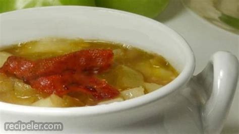 Green Tomato and Bacon Soup