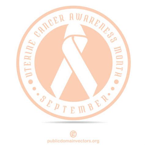 Uterine Cancer Ribbon Svg