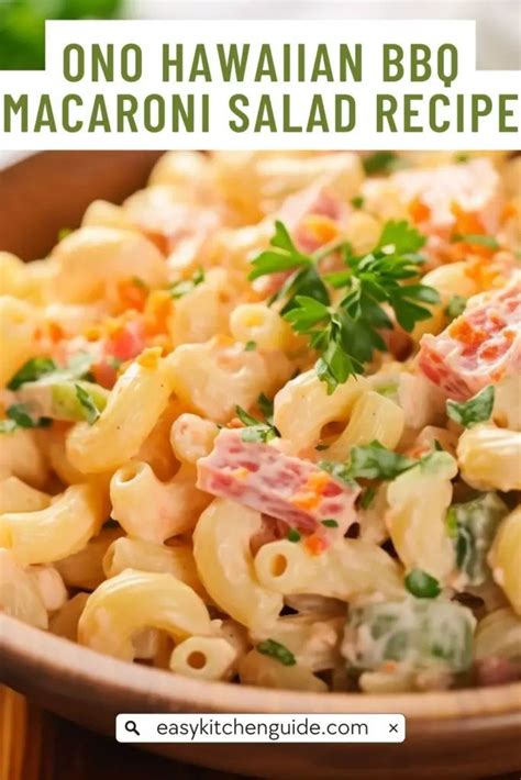 Ono Hawaiian BBQ Macaroni Salad Recipe | Recipe in 2024 | Macaroni ...