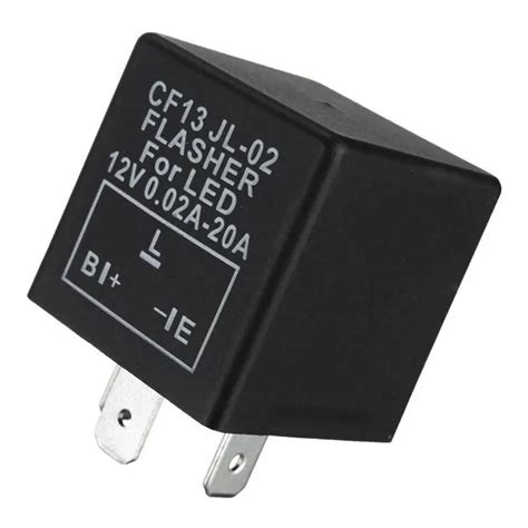 Car 3-pin CF-13 Electronic LED 12V Flasher Relay Fix for Turn Signal ...