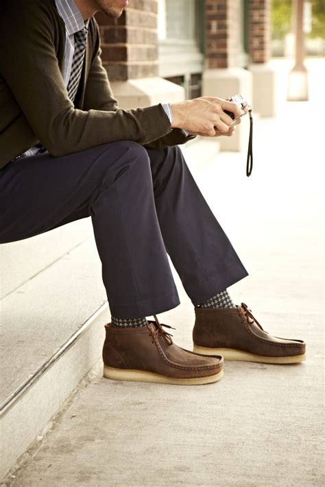 Beeswax Wallabee | Clarks outfit, Clarks shoes outfit, Mens outfits