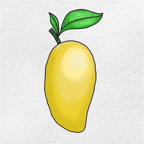 Mango Drawing for Kids - HelloArtsy