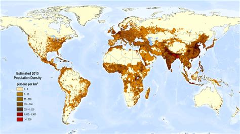 Choropleth Map Of World Population Density – Interactive Map