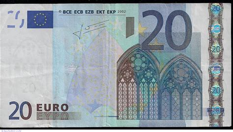 20 Euro 2002 - U (France), 2002 Issue - 20 Euro (Signature Jean-Claude ...