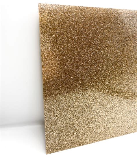 1/8" Gold Glitter Cast Acrylic Sheet – Houston Acrylic