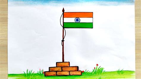 Indian Flag Drawing