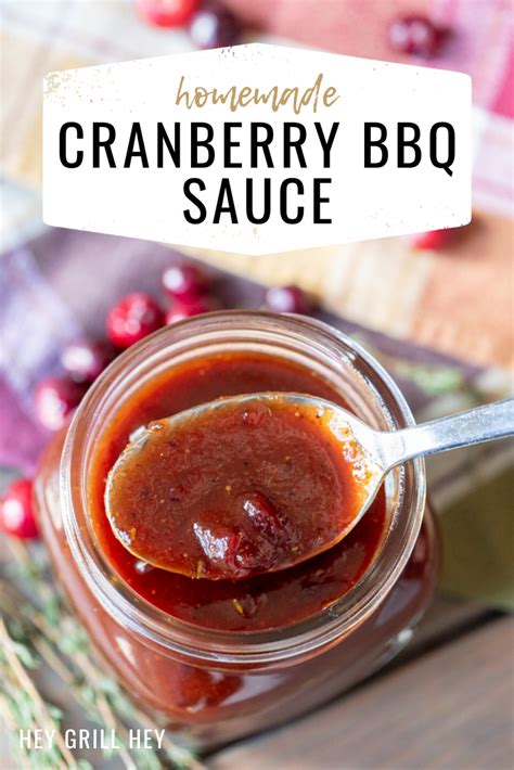 Homemade Cranberry BBQ Sauce - Hey Grill, Hey | Recipe | Bbq sauce ...