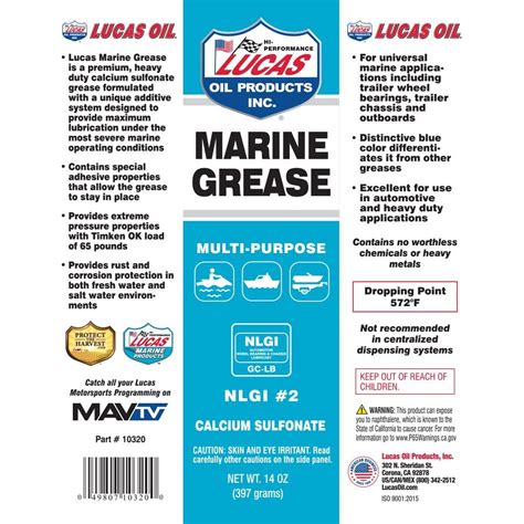 Lucas Oil Products 14 oz. Marine Grease