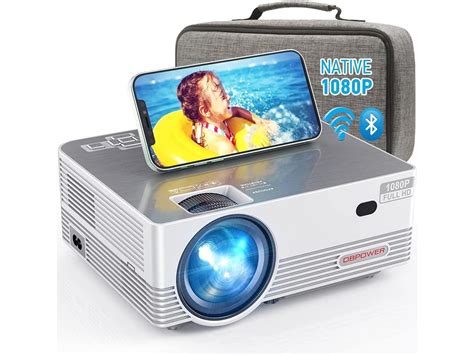 Native 1080P WiFi Bluetooth Projector, DBPOWER 8000L Full HD Outdoor ...