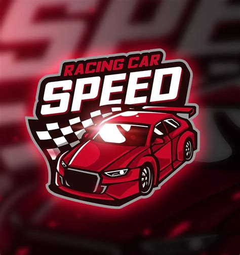 Racing car - Mascot & Esport Logo Template AI, EPS. Download Car Logo ...