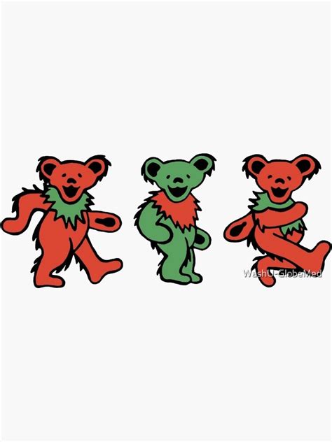 "WashU Bears Sticker" Sticker by WashU-GlobeMed | Redbubble