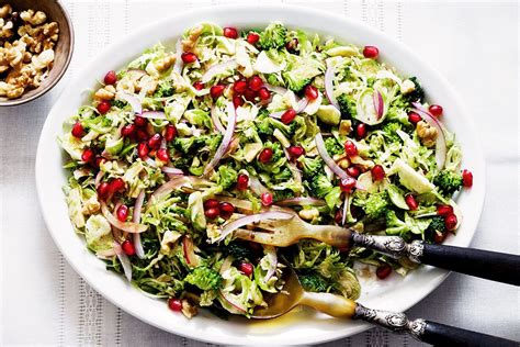 Broccoli Brussels Sprout Salad with Honey Dijon Vinaigrette — Eatwell101