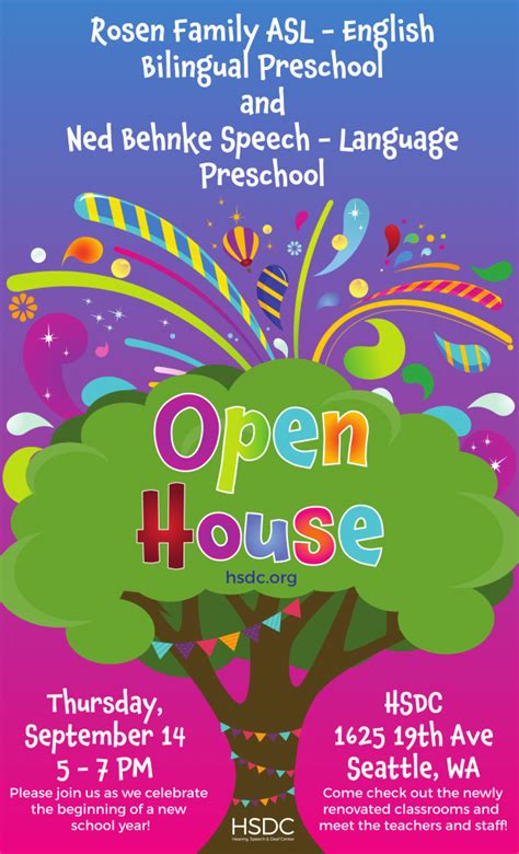 Preschool Open House – Hearing, Speech & Deaf Center